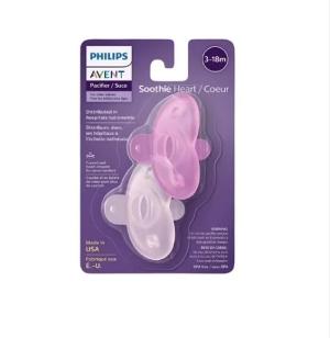 AVENT Soothie Heart 安撫奶嘴 3-18m 粉色 (2 Pack)