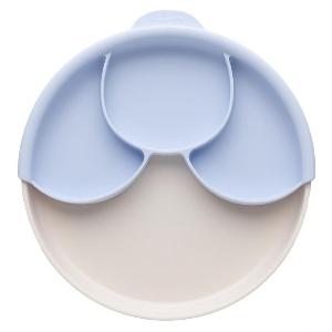 Miniware 天然聚乳酸兒童學習餐具分隔餐盤組(附吸盤)-紫色