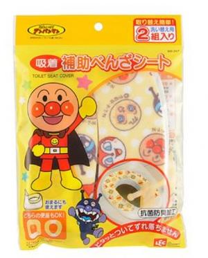 日本ANPANMAN 麵包超人  Lec吸著補助抗菌防臭廁所墊-2組入
