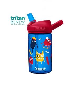 CamelBak eddy+兒童吸管運動水瓶RENEW 滑板怪獸