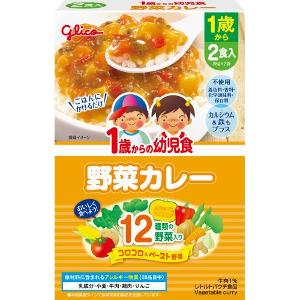 Glico 固力果 1歲起嬰兒食品 (蔬菜咖哩)85g X 2