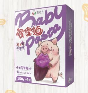 寶寶麵 - 蘋香紫薯豬 150g x 4 (12M+)