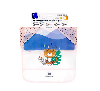 KIKKA BOO EVA 長袖圍兜 - 熱帶草原