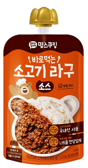 幼兒蓋飯餸料包 100g - 蕃茄燉牛肉 12m+