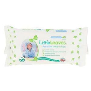 Little Leaves (英國) 敏感肌無香型嬰兒濕巾 60片